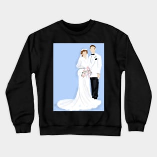 Bride and Groom Wedding Day Crewneck Sweatshirt